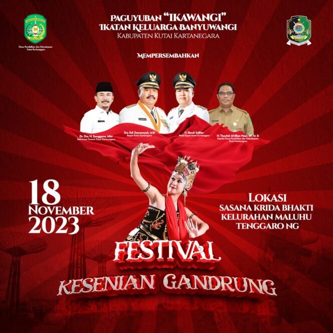 
 Dukung Kegiatan Festival Kesenian Gandrung,Rendi Solihin Ingin Kebudayaan Nusantara di Kukar Terus Terbangun